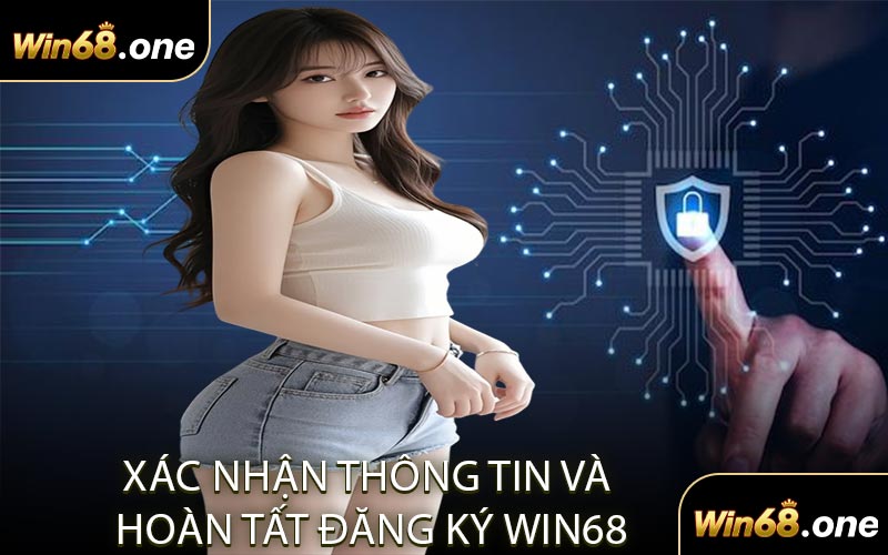 Xác nhận thông tin và hoàn tất đăng ký WIN68