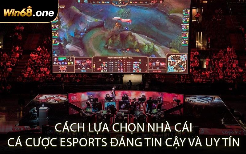 Cách lựa chọn nhà cái cá cược esports đáng tin cậy và uy tín